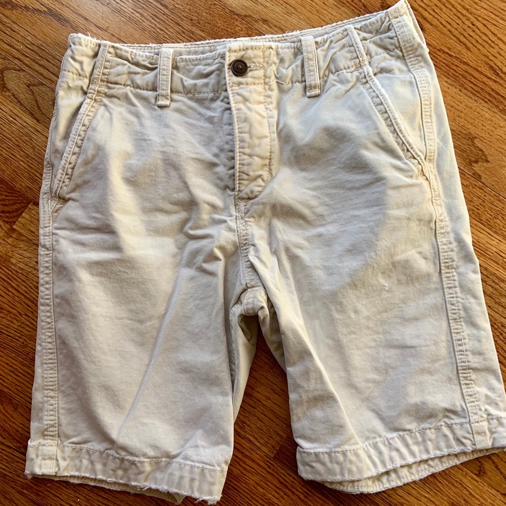 Abercrombie & Fitch Button-Front Chino Shorts - image 2